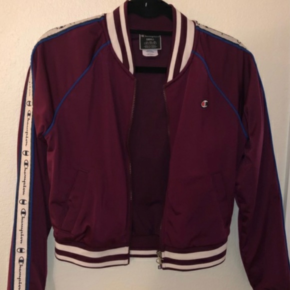 burgundy champion jacket